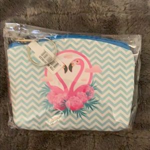 Zipper Coin Purse Flamingo Bag Accessory (New)